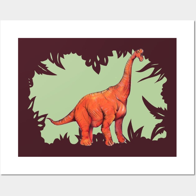 Diplodocus Wall Art by IndiasIllustrations